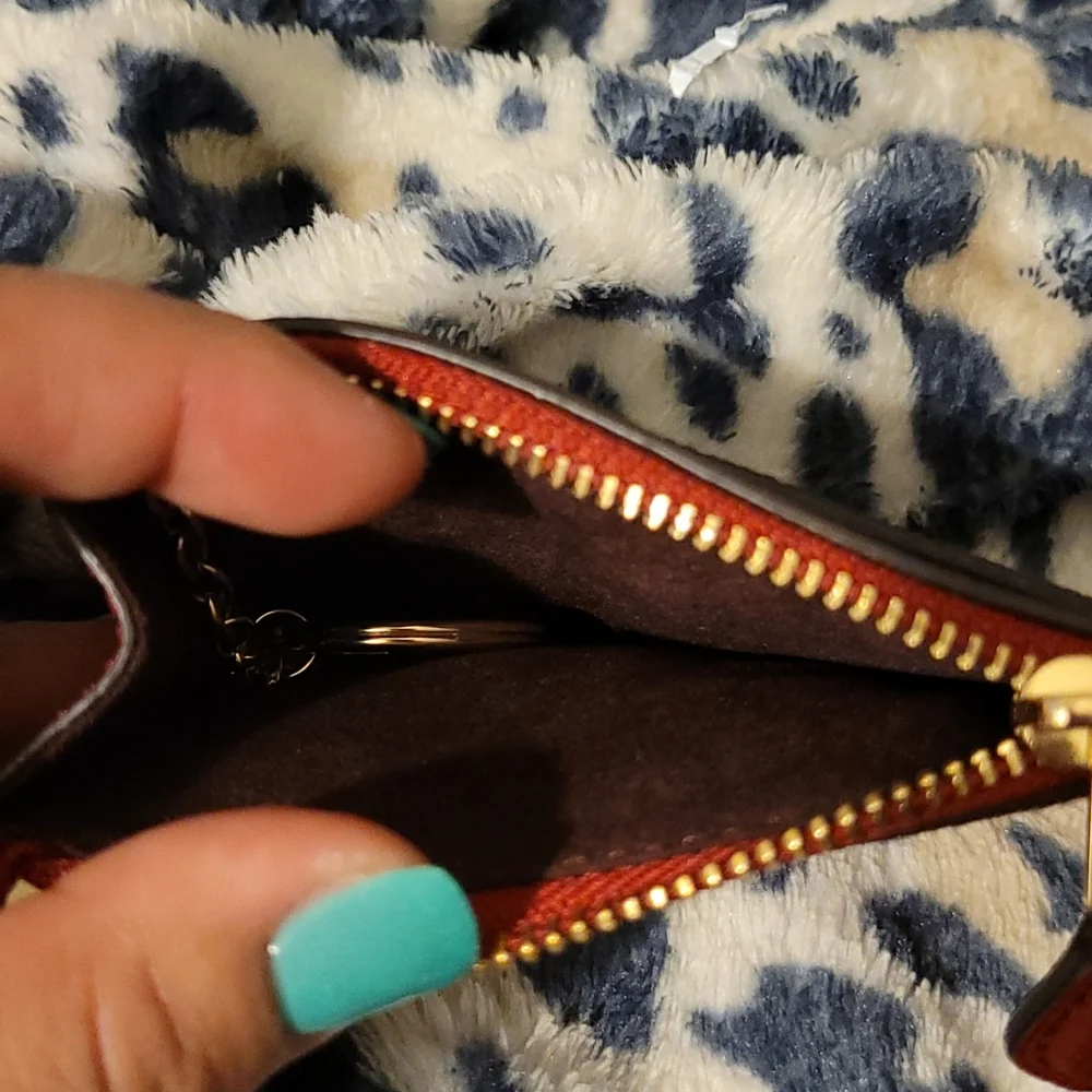Coach Mini Skinny Wallet IM/1941 Red - Picture 4 of 5